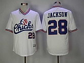 Chicks #28 Bo Jackson White Stitched Movie Jersey,baseball caps,new era cap wholesale,wholesale hats